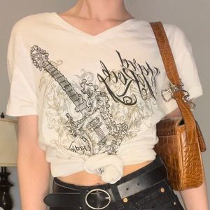 Vintage black & white Hard Rock Cafe tee shirt